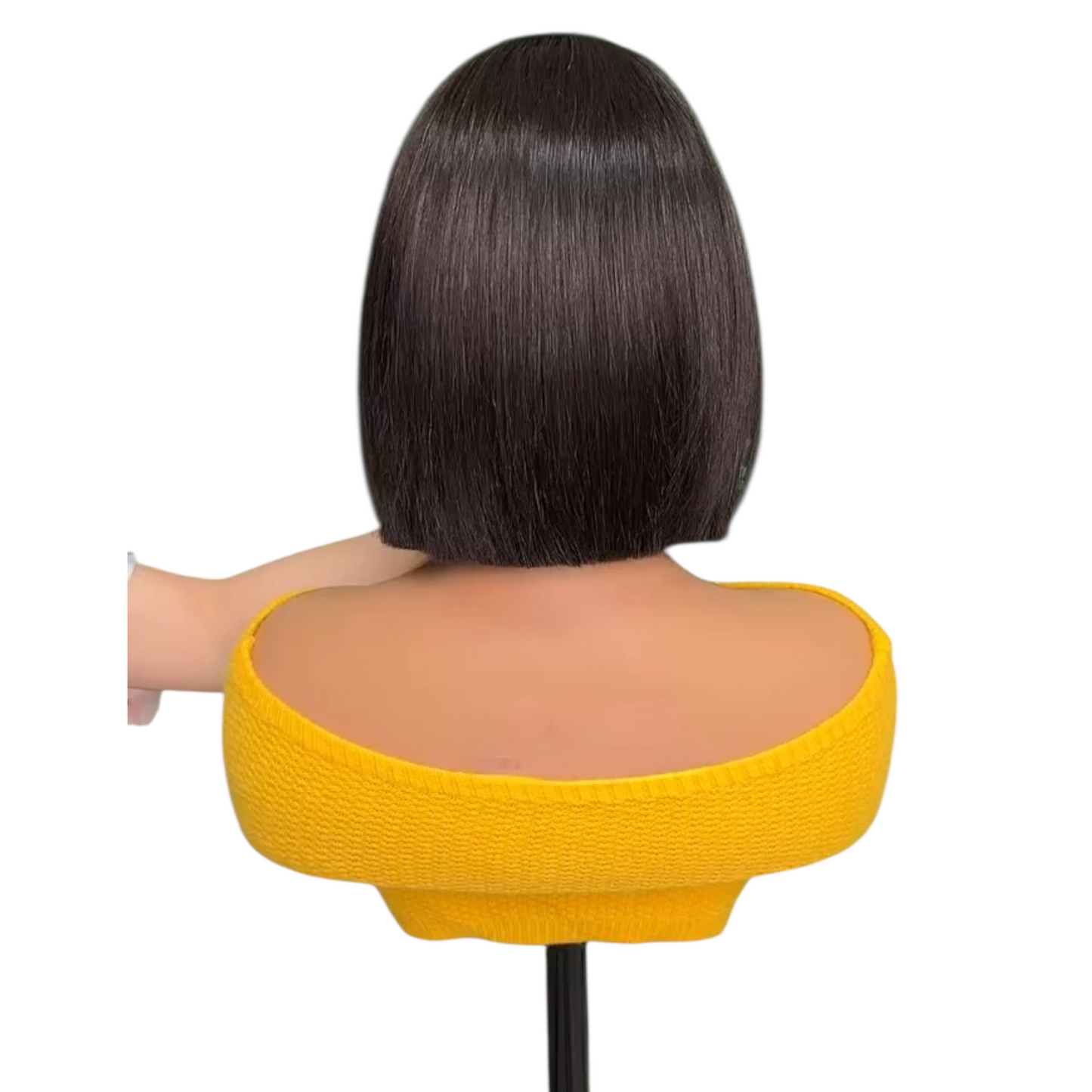 Kim k closure bone straight bob wig 300%
