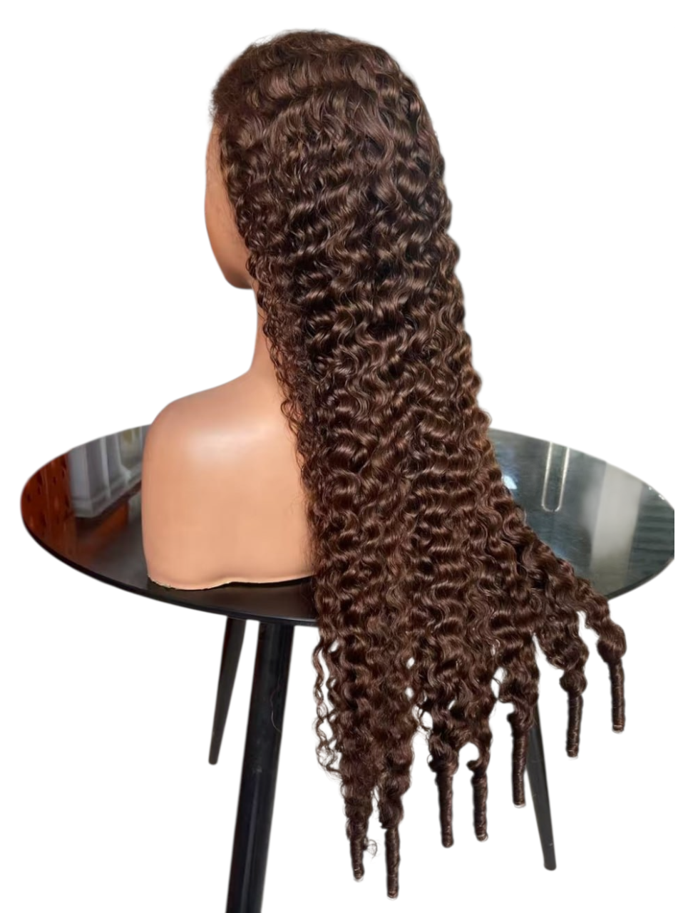 13x4 Brown curly full frontal lace wig
wavy 200%