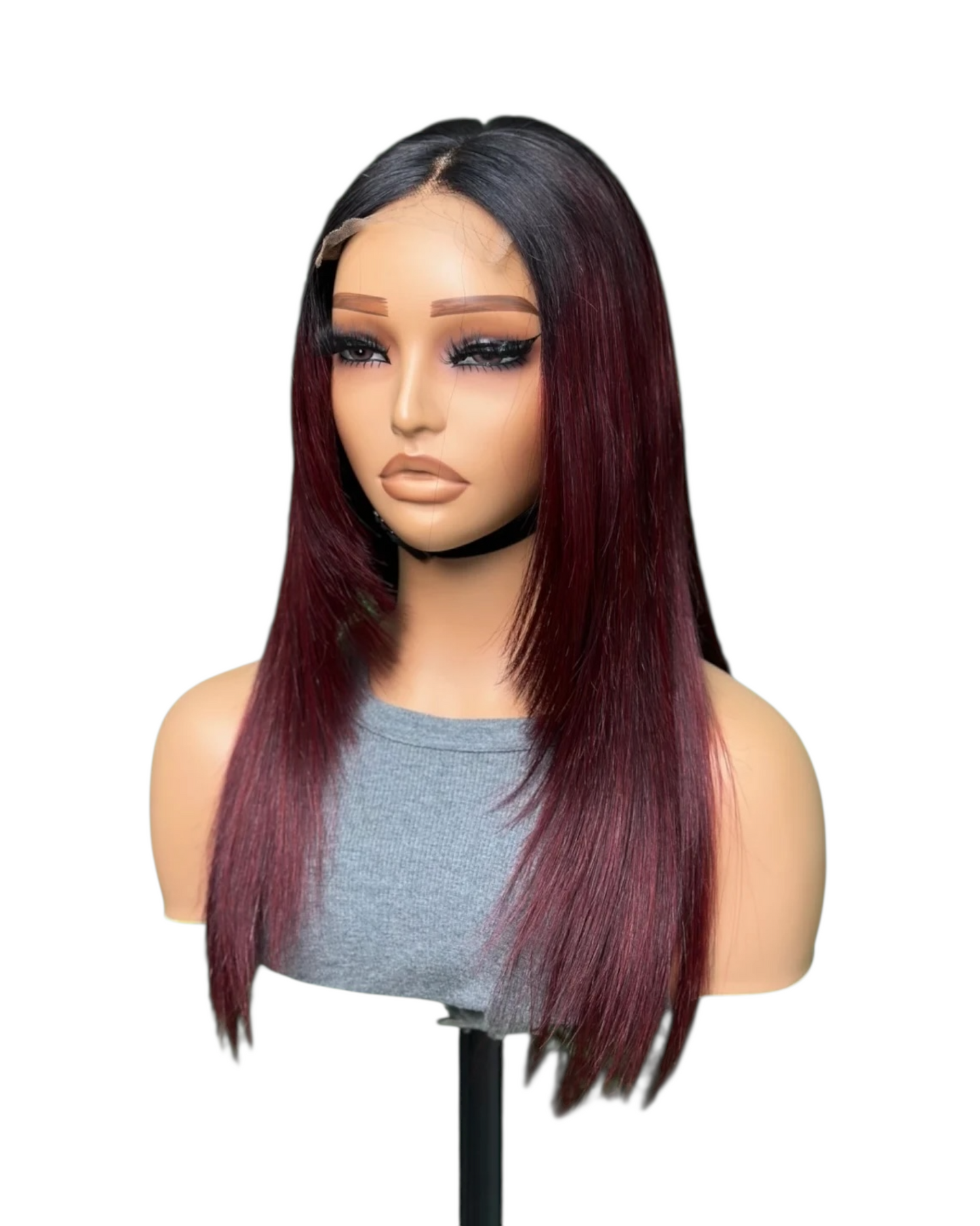 4x4 SDD layered bob wig x 16 inch straight hair