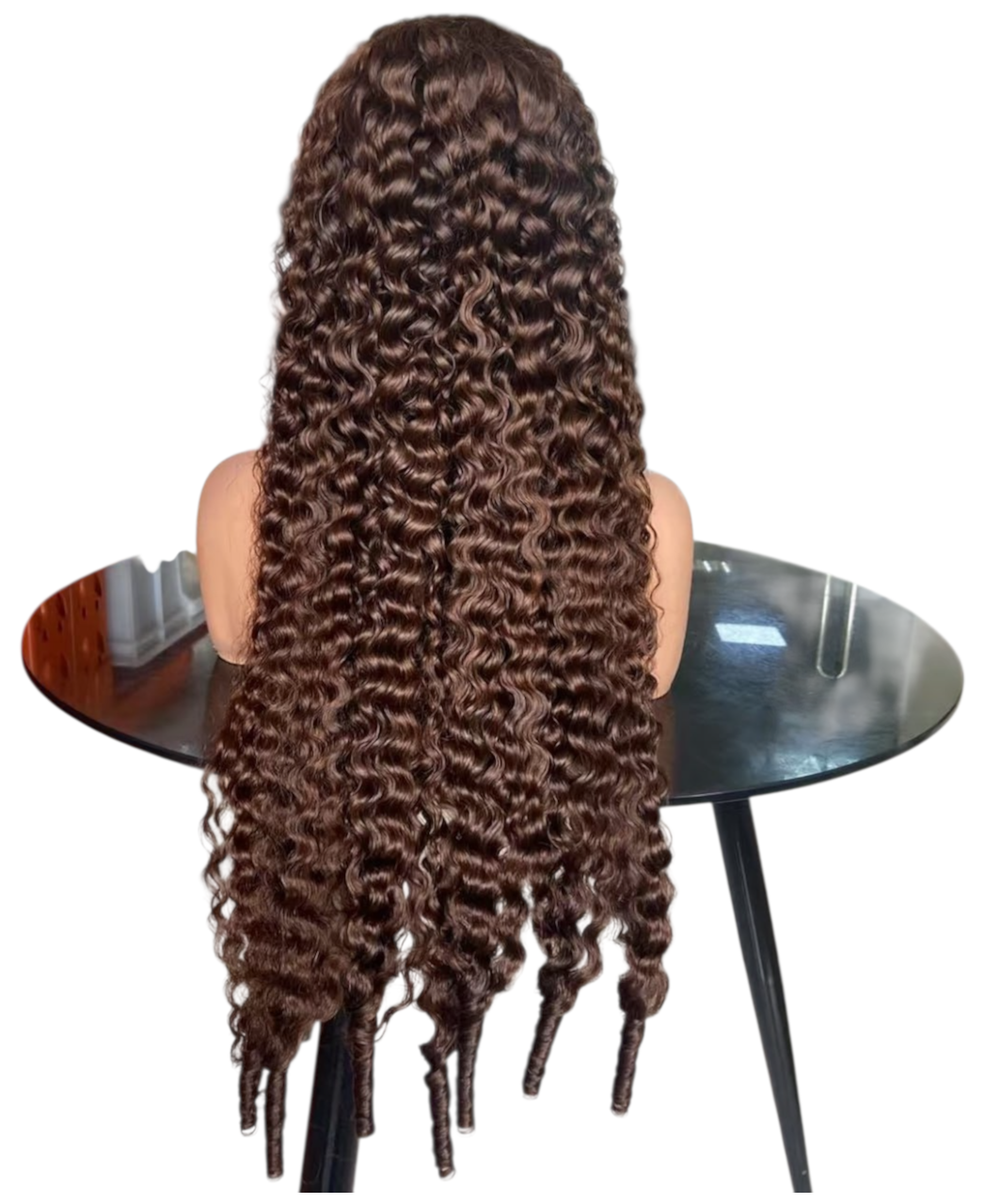 13x4 Brown curly full frontal lace wig
wavy 200%