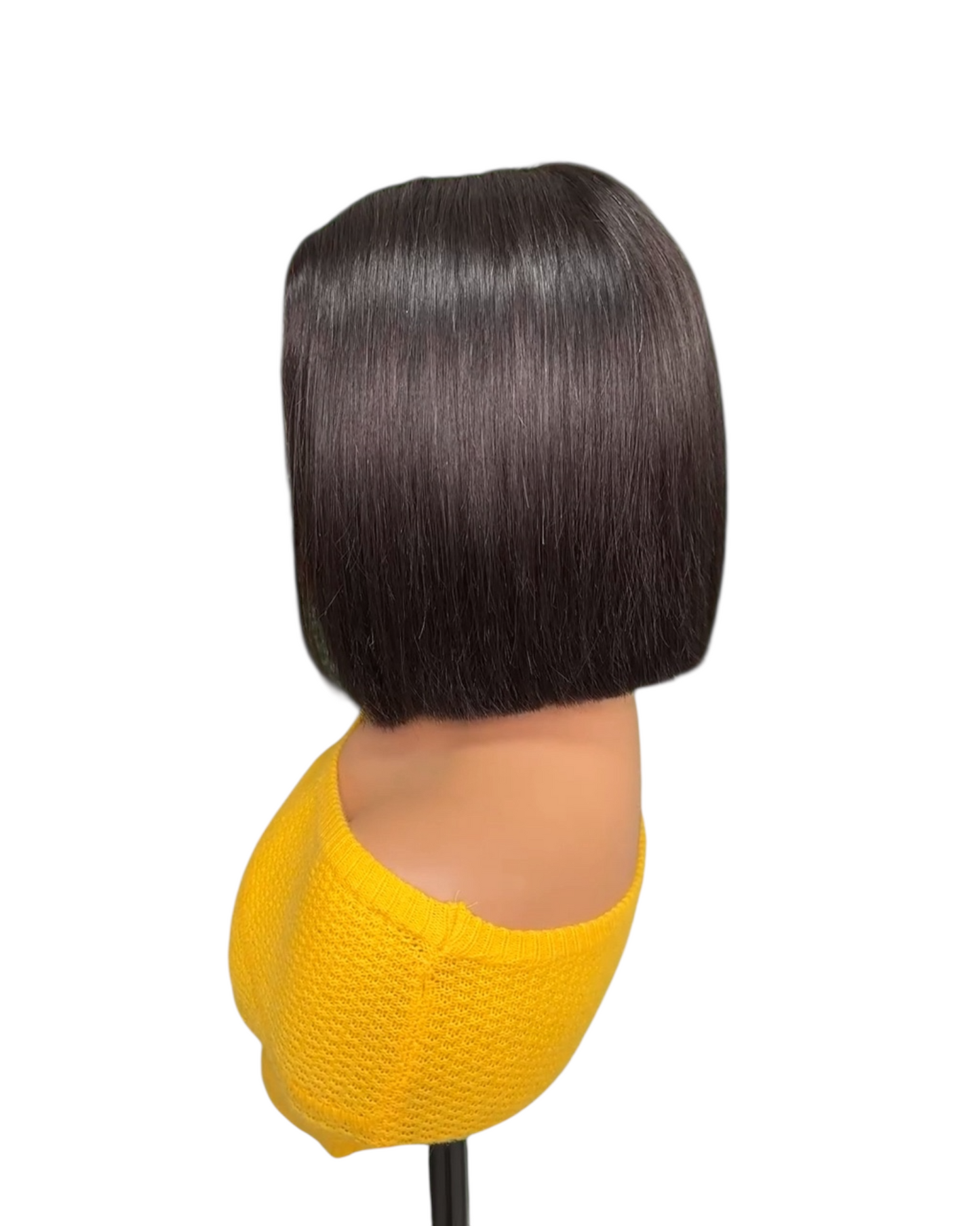 Kim k closure bone straight bob wig 300%