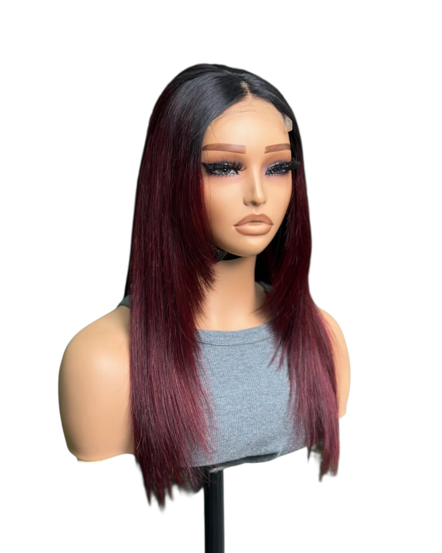 4x4 SDD layered bob wig x 16 inch straight hair