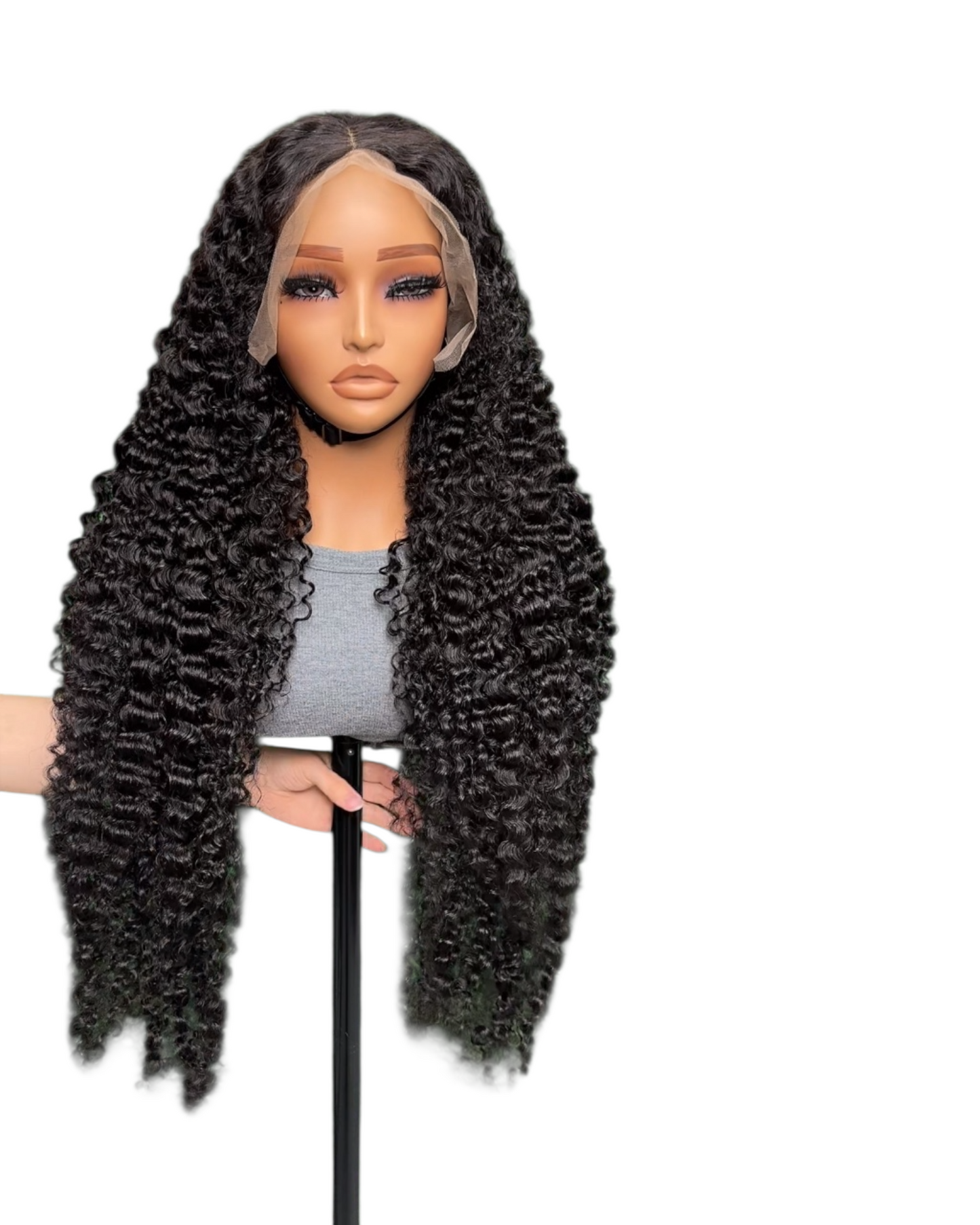 13x6 Burmese curly lace frontal wig x 40 inch