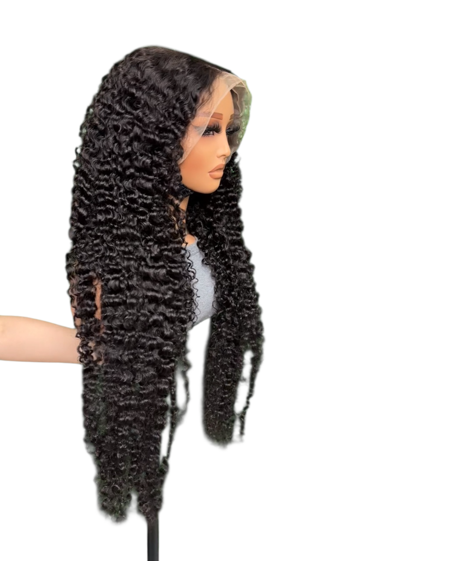 13x6 Burmese curly lace frontal wig x 40 inch