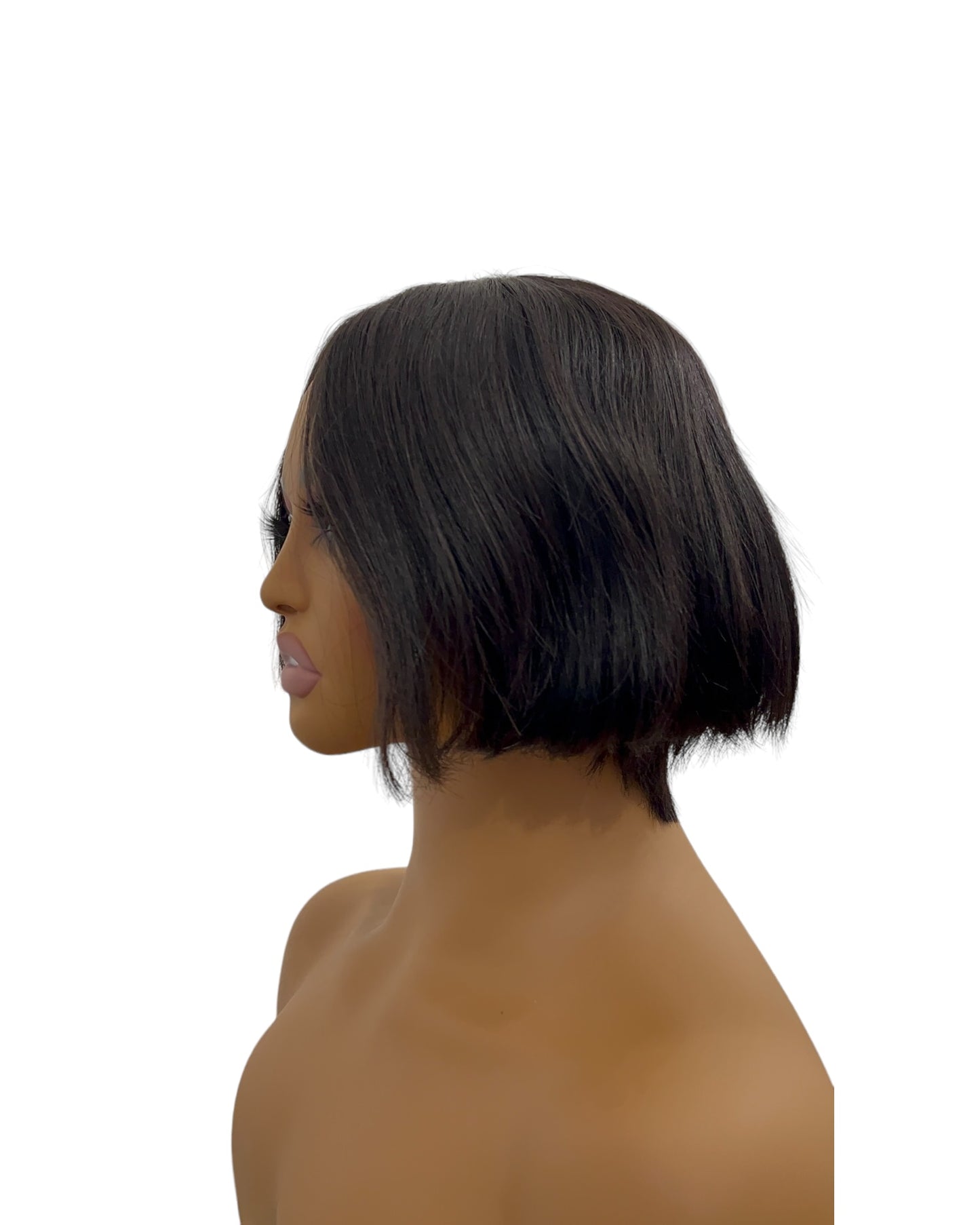 Peluca pixi de 8 pulgadas sin encaje y 100% cabello humano