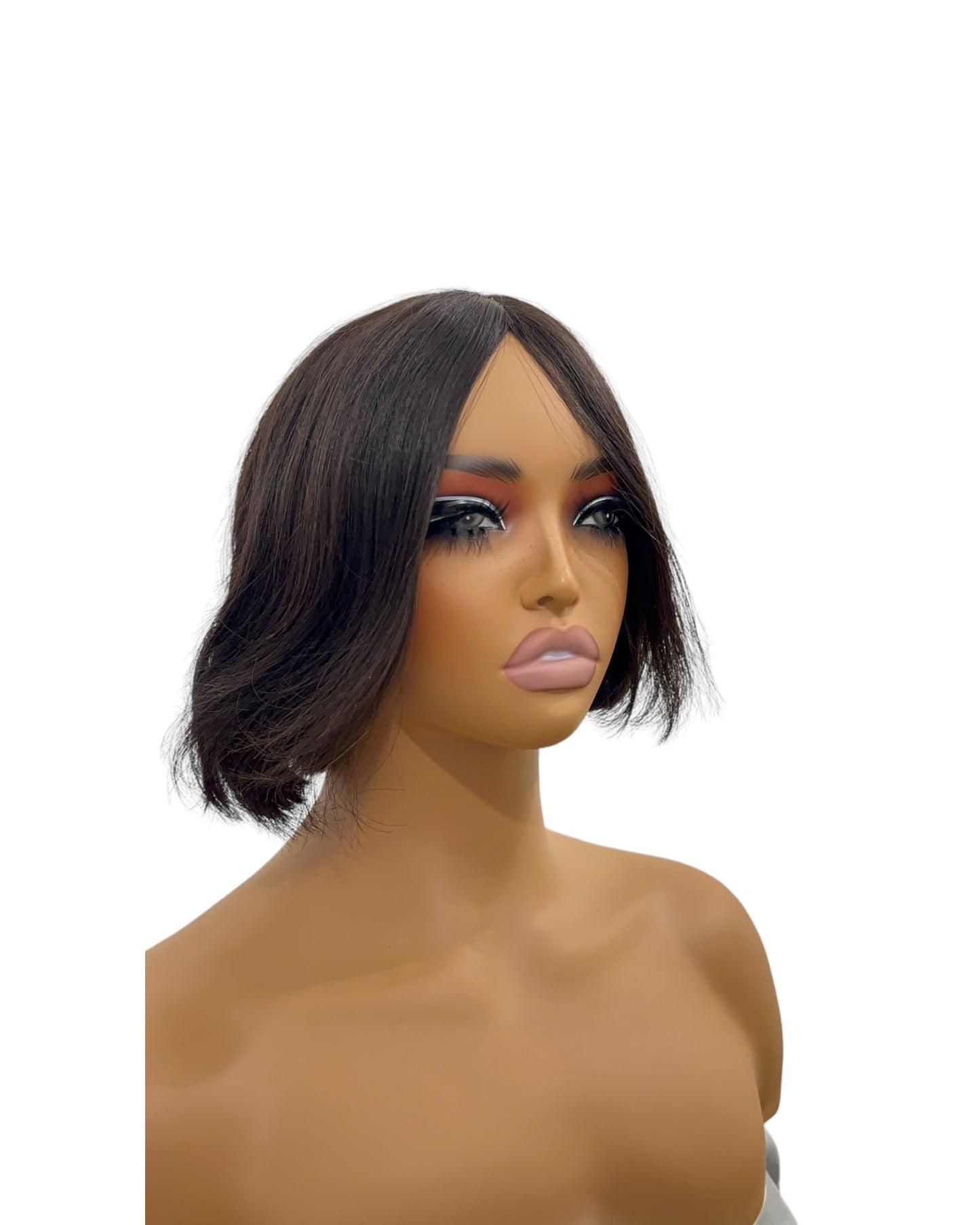 Peluca pixi de 8 pulgadas sin encaje y 100% cabello humano