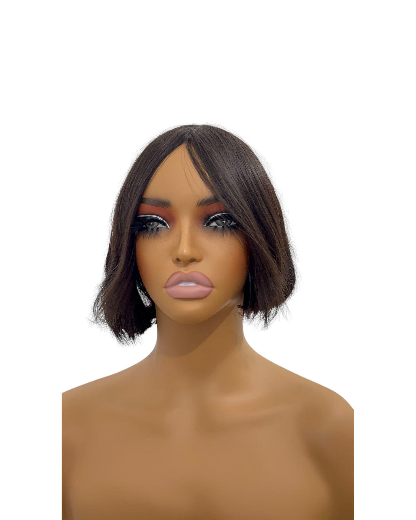 Peluca pixi de 8 pulgadas sin encaje y 100% cabello humano