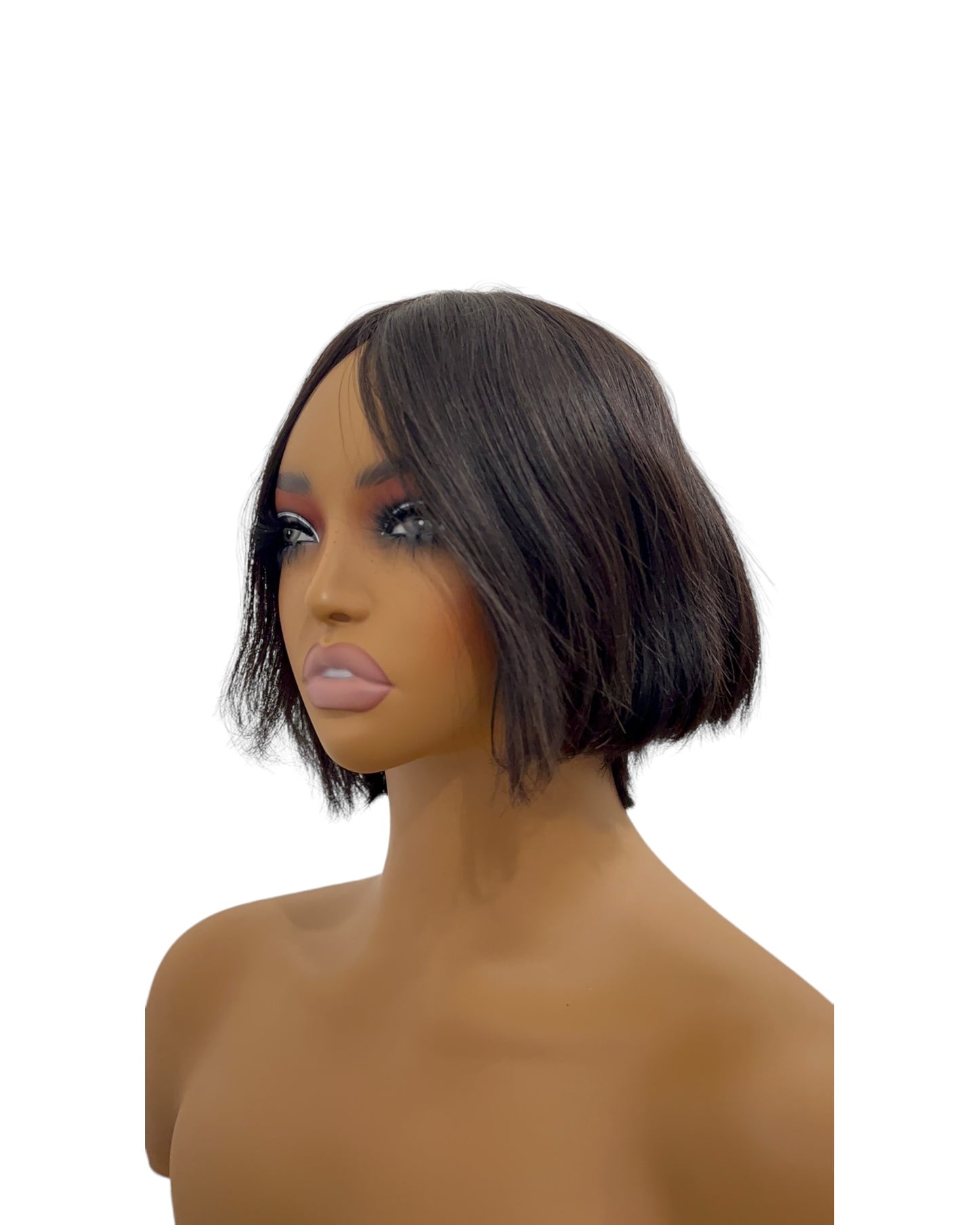 Peluca pixi de 8 pulgadas sin encaje y 100% cabello humano