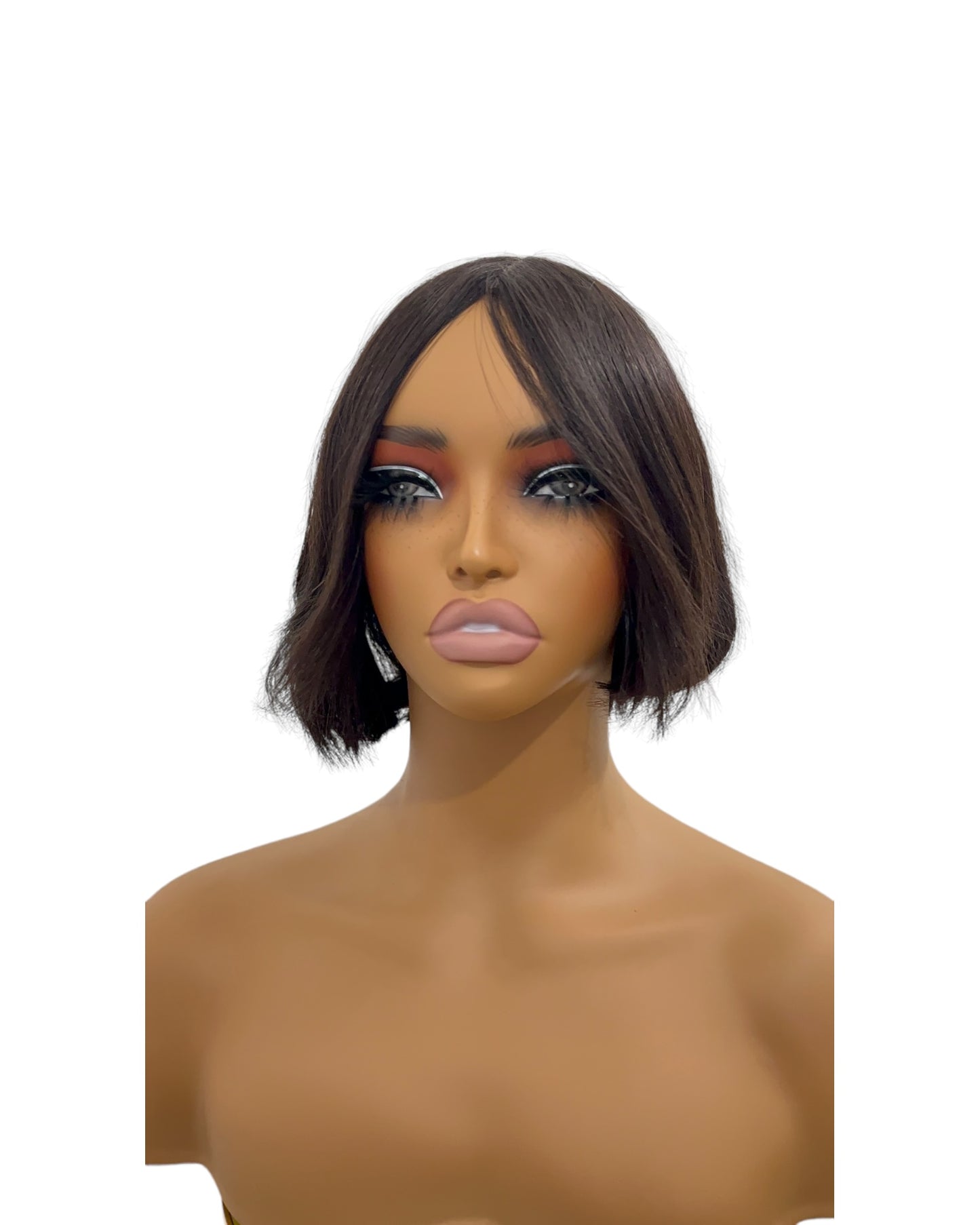 Peluca pixi de 8 pulgadas sin encaje y 100% cabello humano