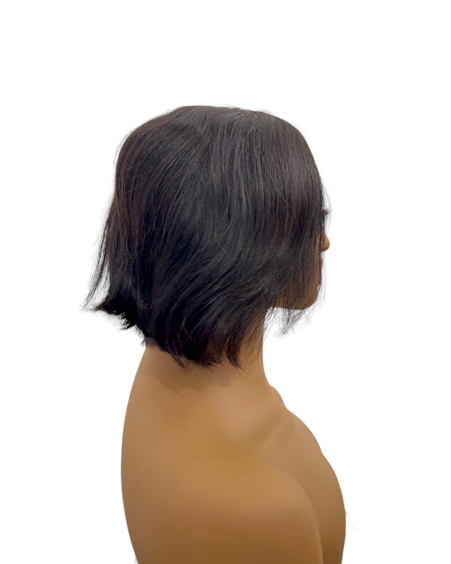 Peluca pixi de 8 pulgadas sin encaje y 100% cabello humano