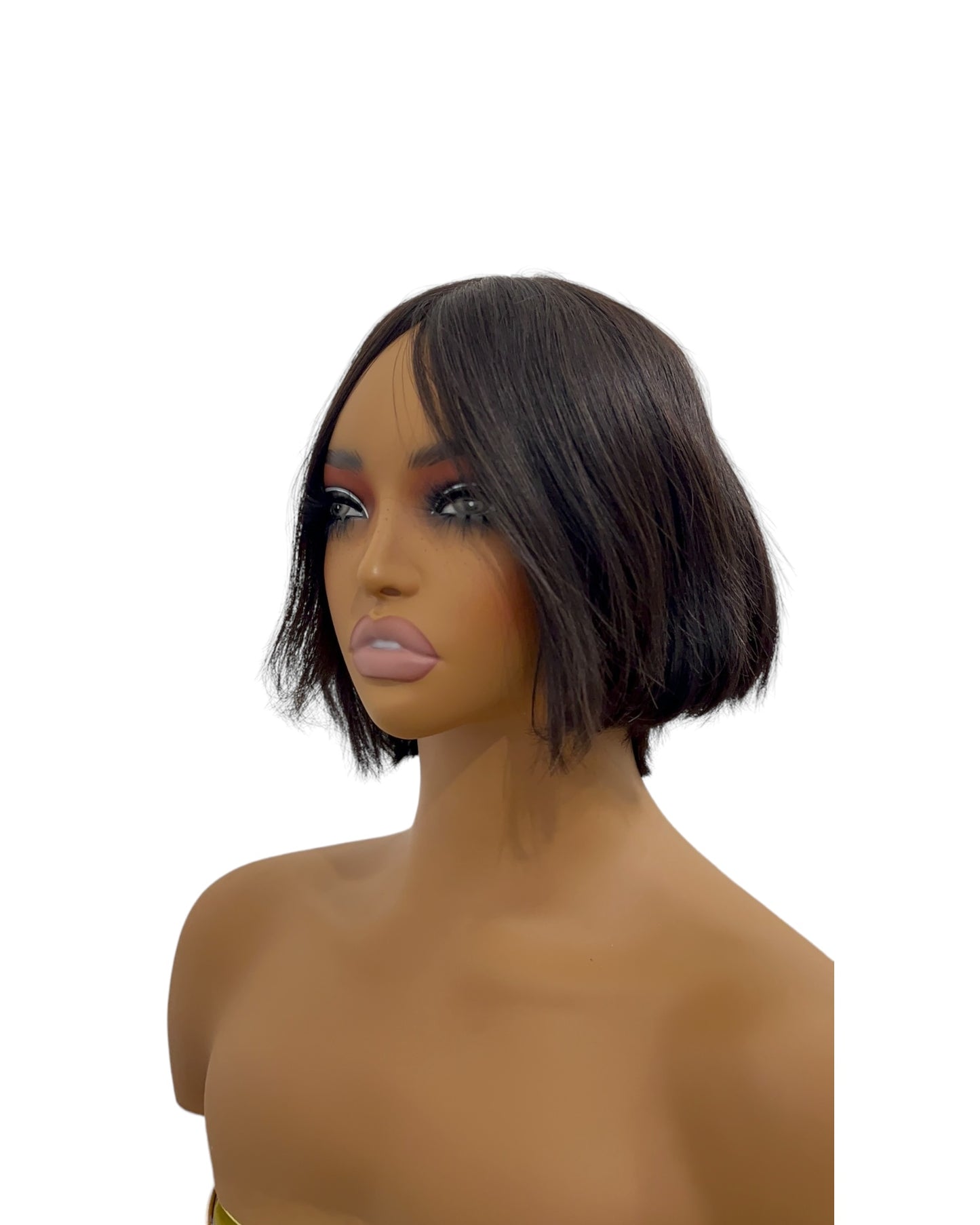 Peluca pixi de 8 pulgadas sin encaje y 100% cabello humano
