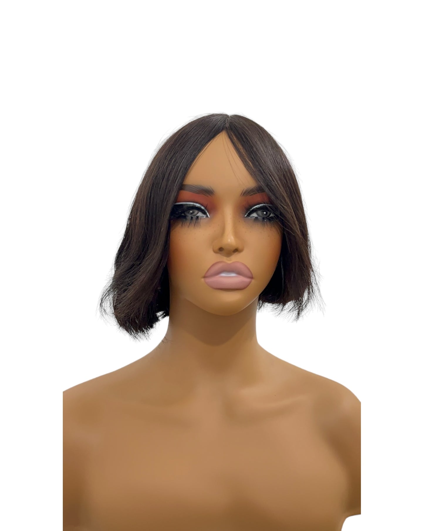 Peluca pixi de 8 pulgadas sin encaje y 100% cabello humano