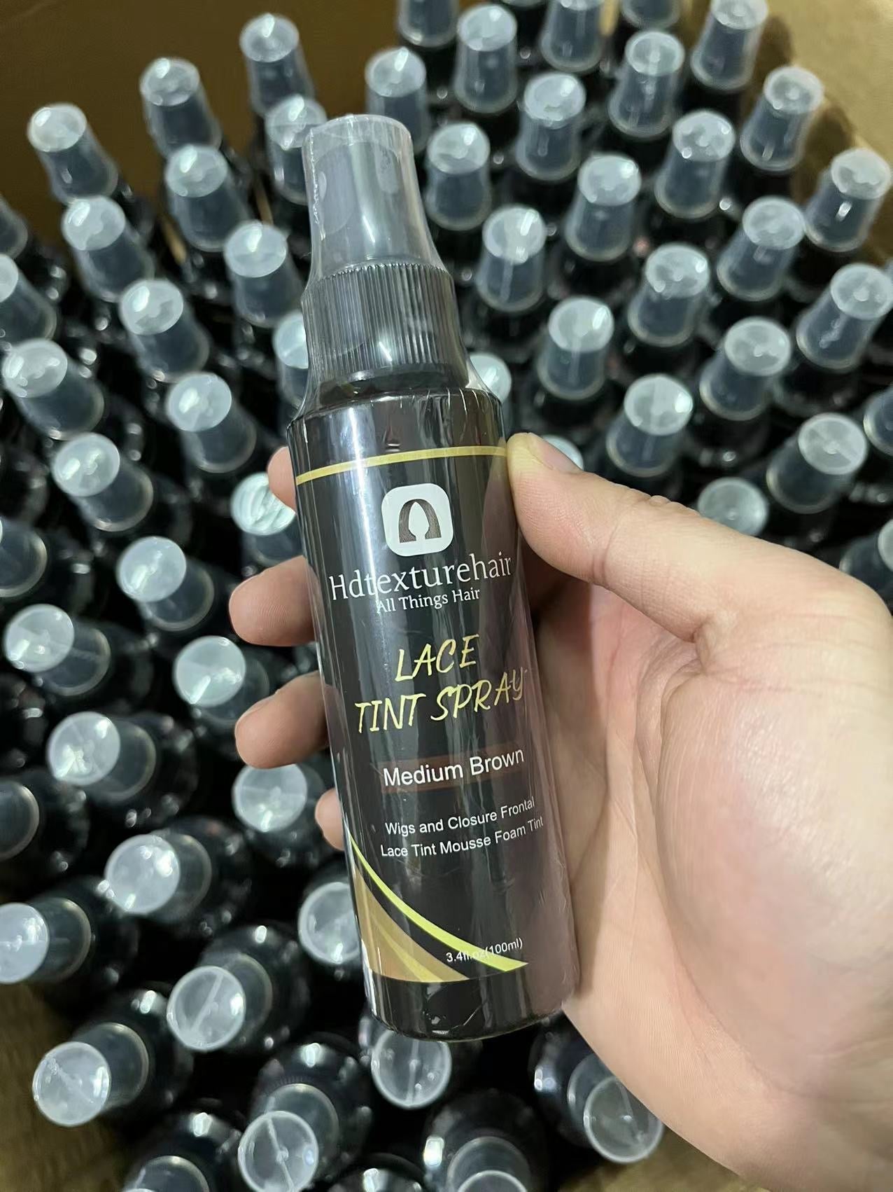Spray teintant dentelle