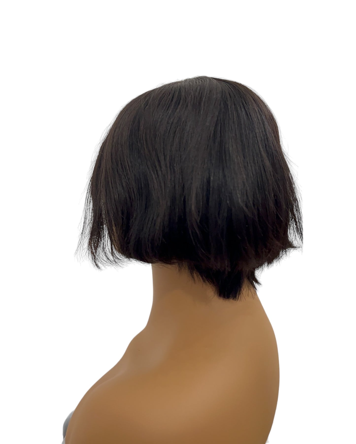 Peluca pixi de 8 pulgadas sin encaje y 100% cabello humano