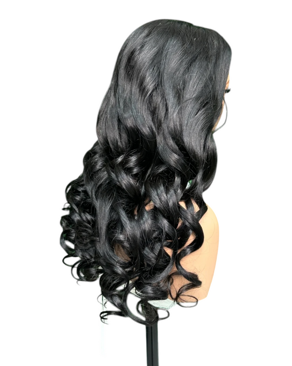 SDD super double drawn 4*4 closure wig 22 inch