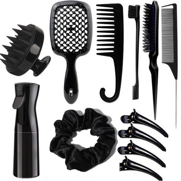 Detangling Brush Hair Set Easy Clean Hair Care Styling Tools