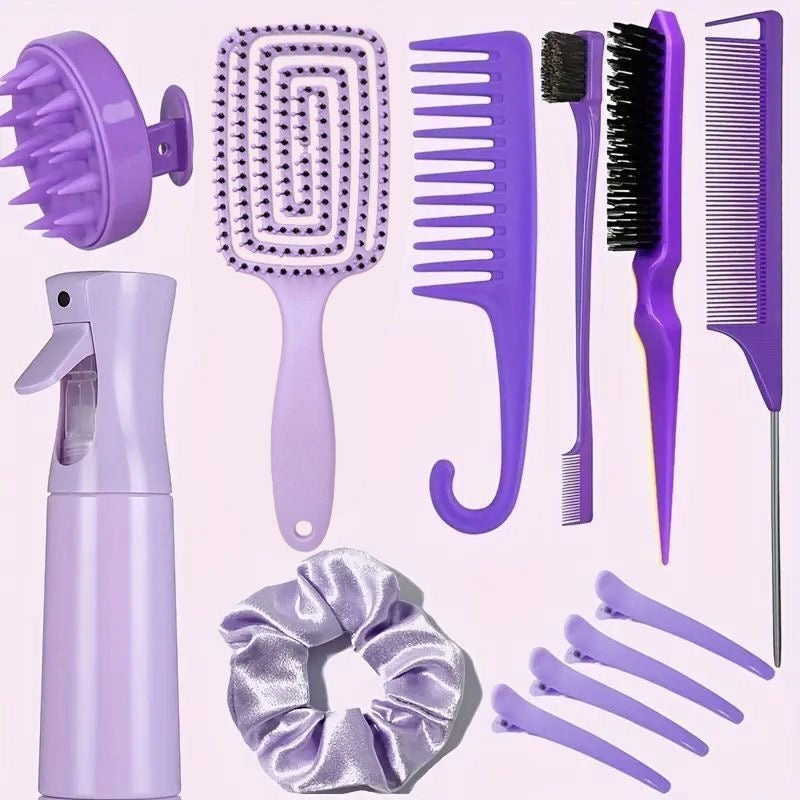 Detangling Brush Hair Set Easy Clean Hair Care Styling Tools
