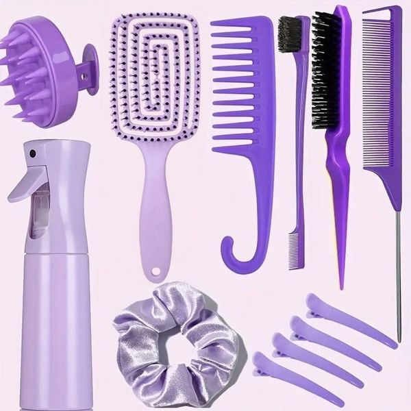 Detangling Brush Hair Set Easy Clean Hair Care Styling Tools