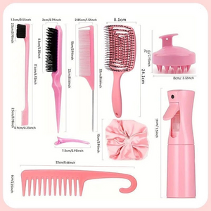 Detangling Brush Hair Set Easy Clean Hair Care Styling Tools
