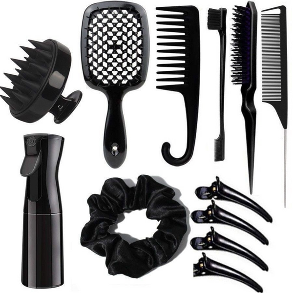 Detangling Brush Hair Set Easy Clean Hair Care Styling Tools