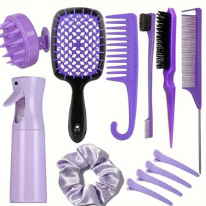 Detangling Brush Hair Set Easy Clean Hair Care Styling Tools