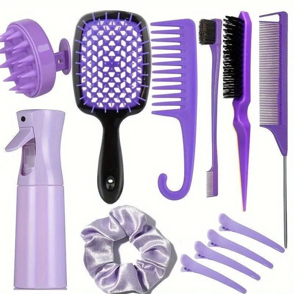 Detangling Brush Hair Set Easy Clean Hair Care Styling Tools