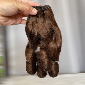 #4 SDD Bouncy curls human hair bundles Vietnam wefts.