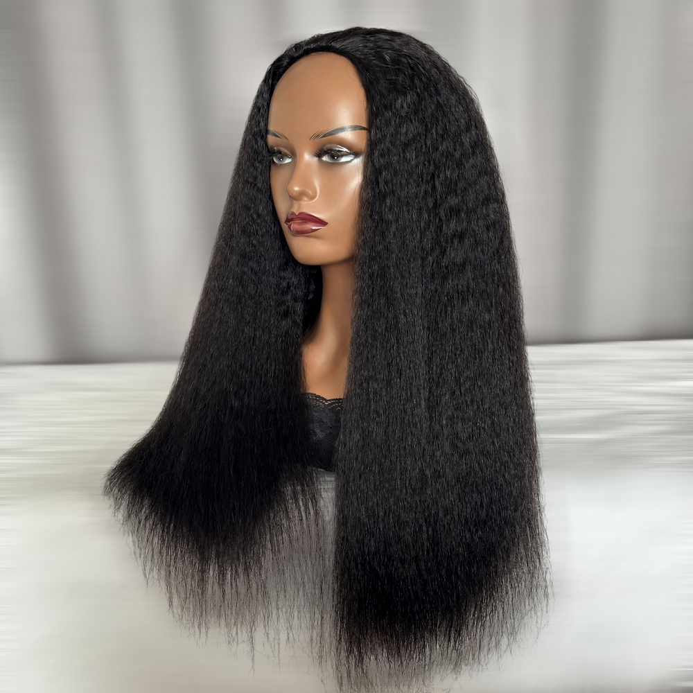SDD Kinky Straight Half Wig 250%