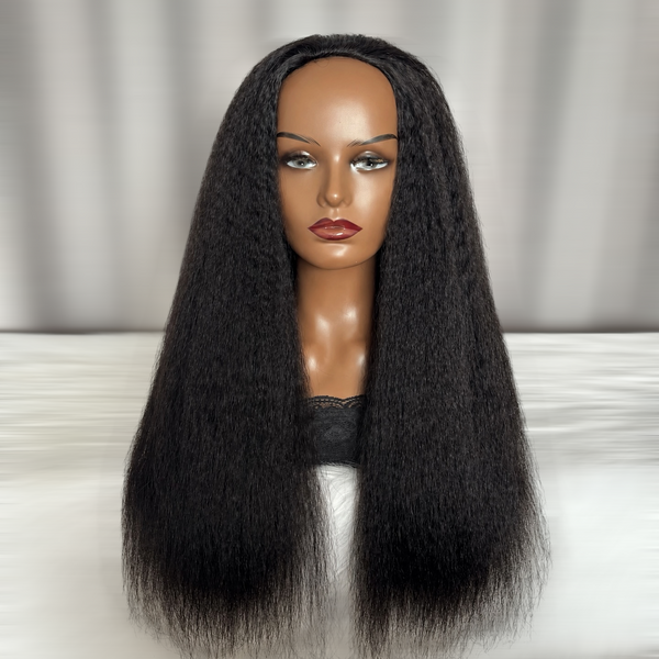 SDD Kinky Straight Half Wig 250%