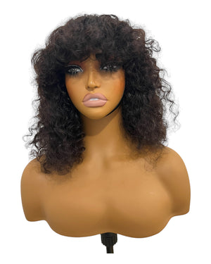 Fringe Curly Wig