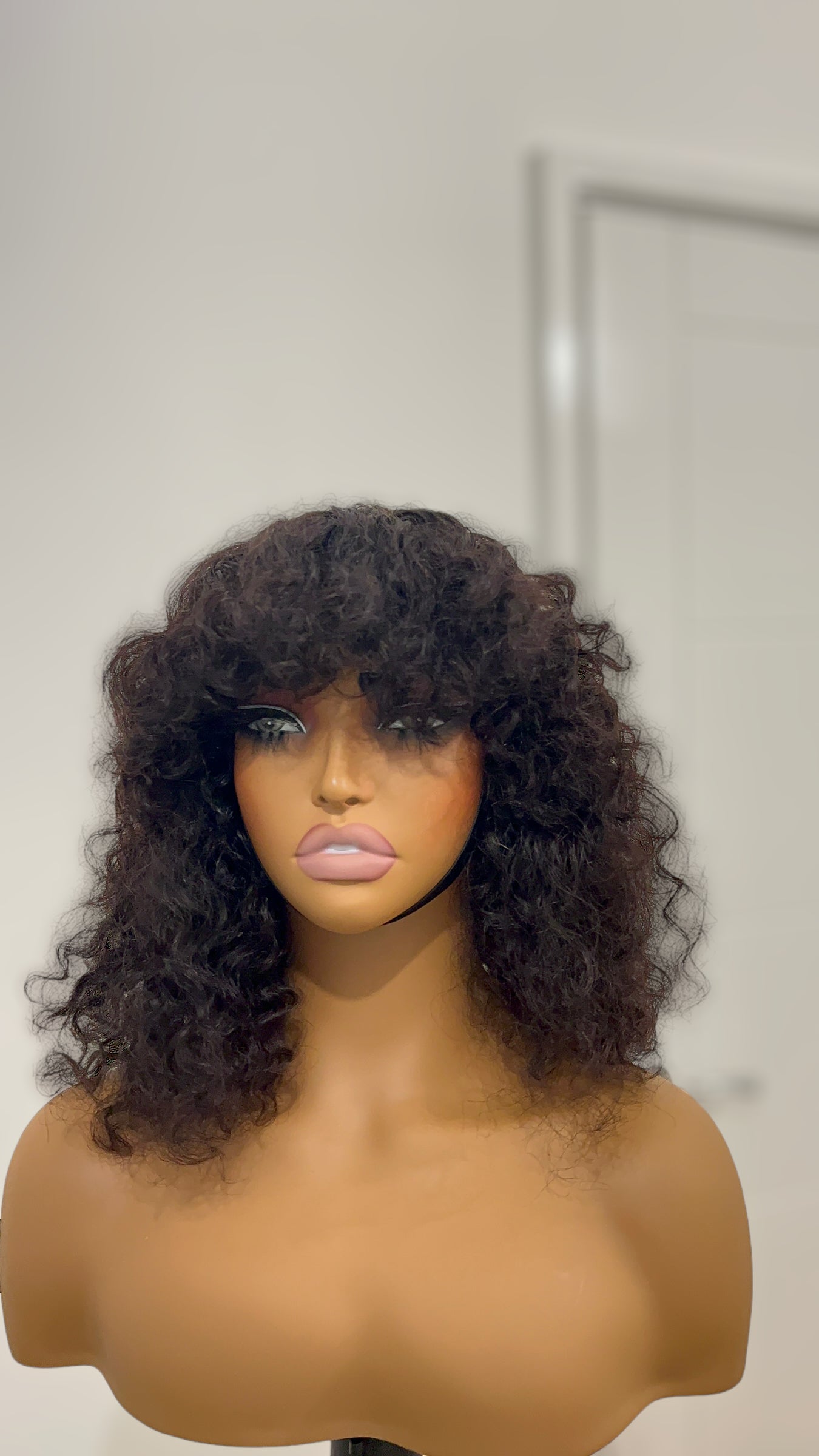 Fringe Curly Wig