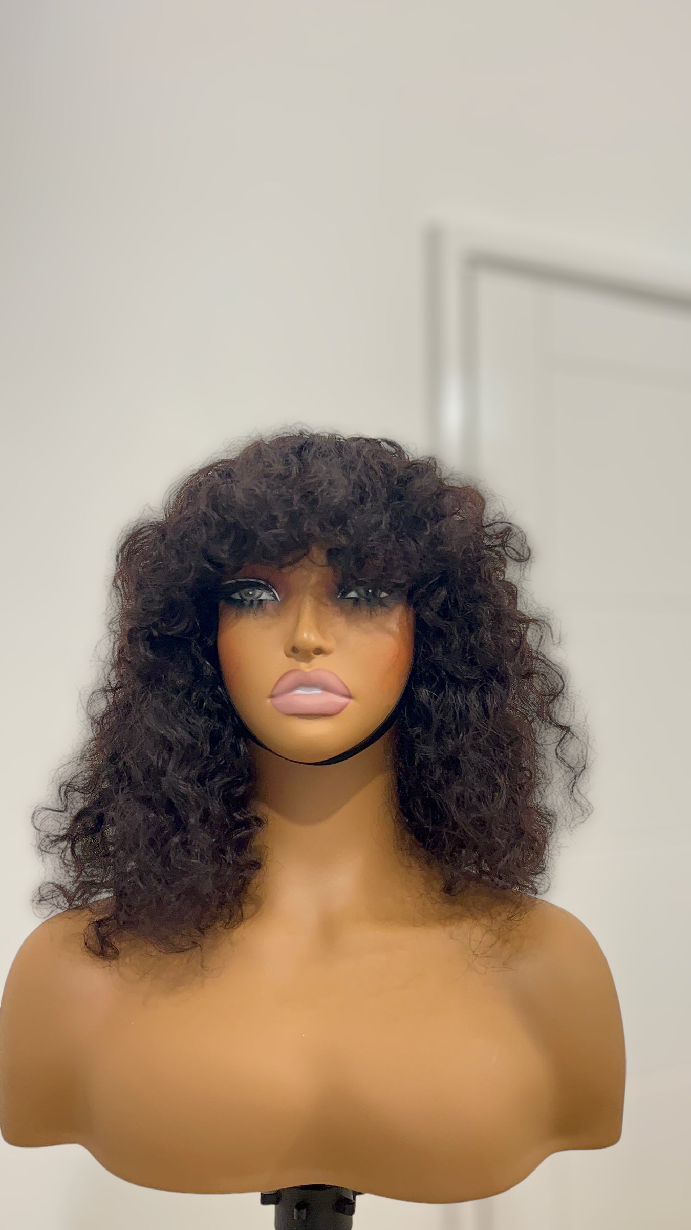 Fringe Curly Wig