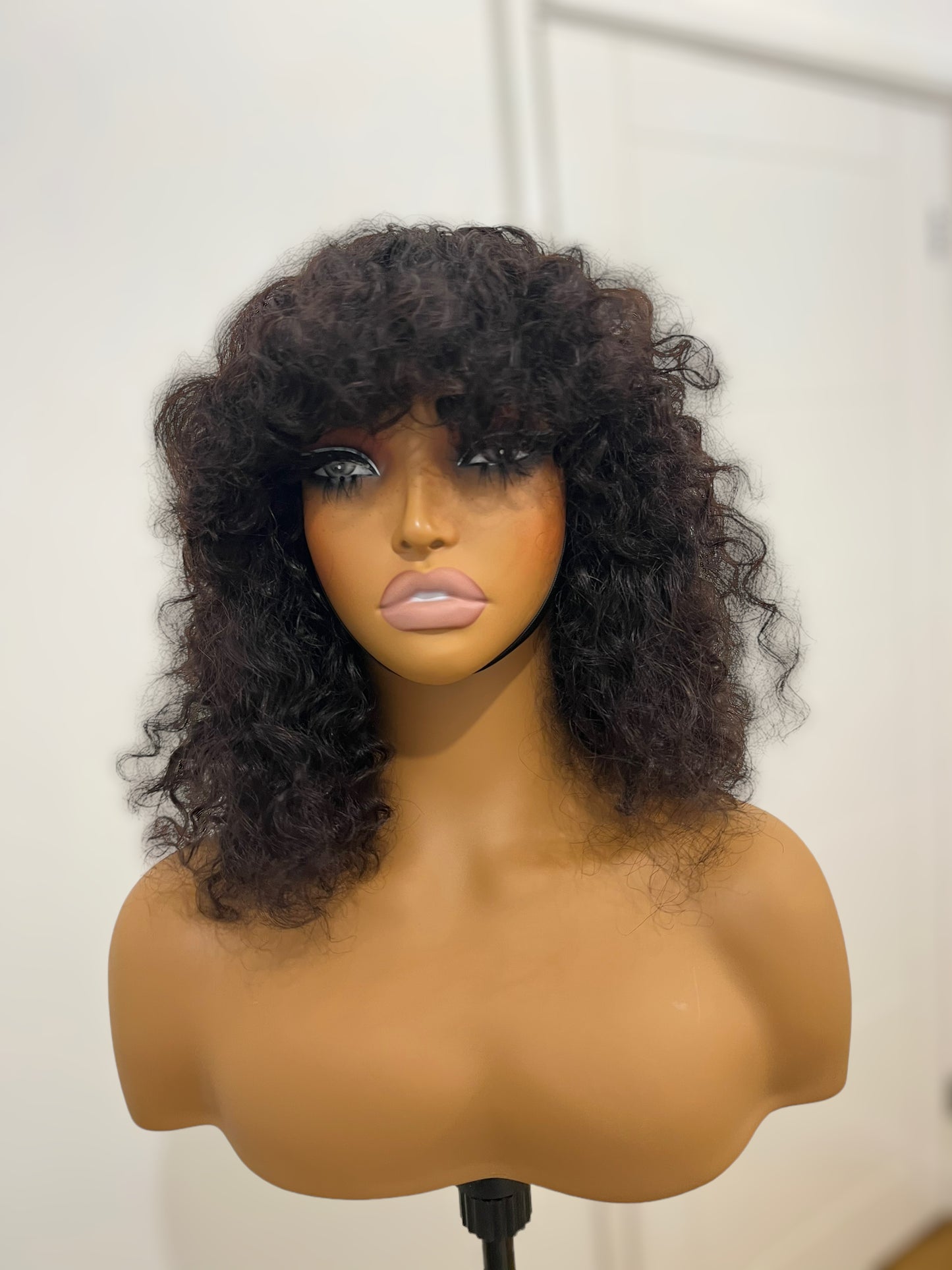 Fringe Curly Wig