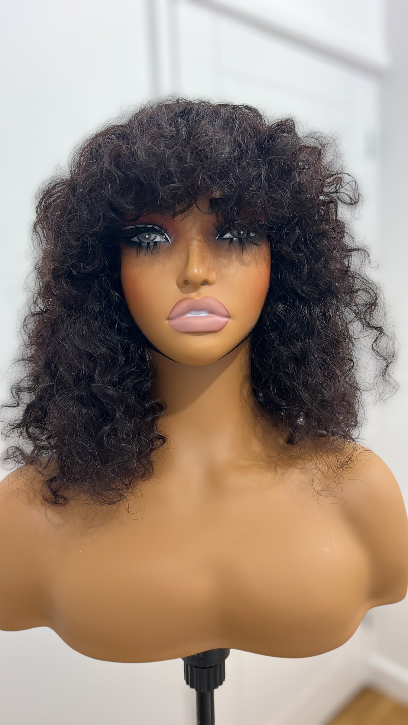 Fringe Curly Wig