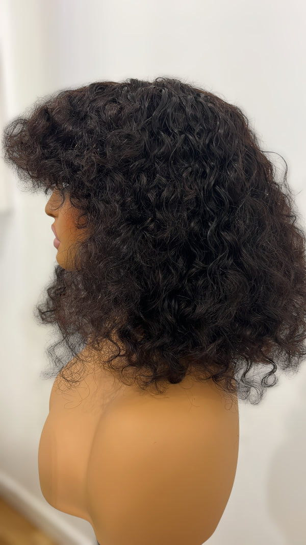 Fringe Curly Wig