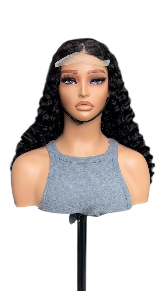 5x5 SDD Burmese curly closure wig x 24inch