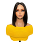 Kim k closure bone straight bob wig 300%