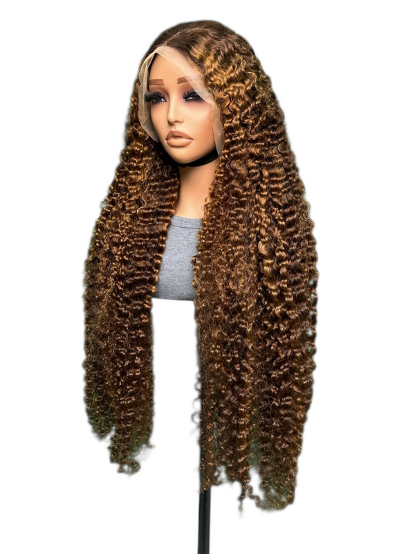 13x6 Burmese curly lace frontal wig x 40inch