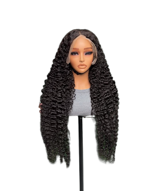 13x6 Burmese curly lace frontal wig x 40 inch