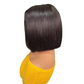 Kim k closure bone straight bob wig 300%