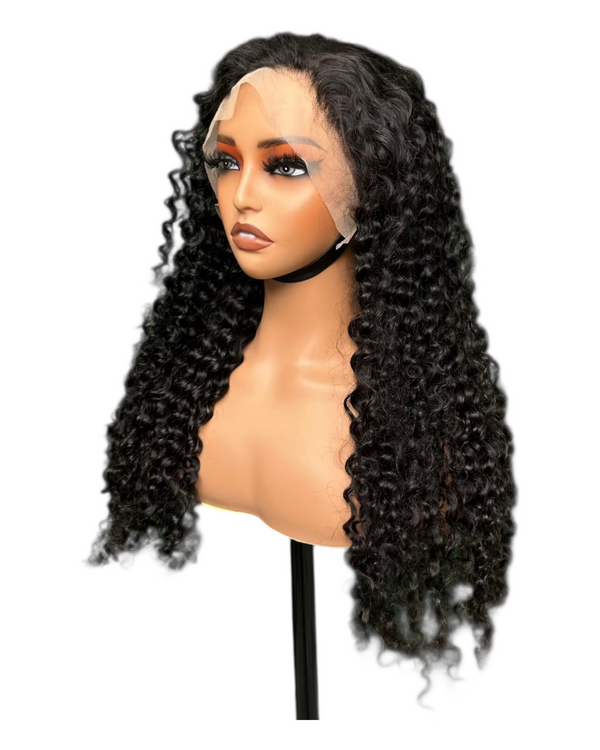 13*4 frontal lace deep curly wig