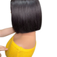 Kim k closure bone straight bob wig 300%