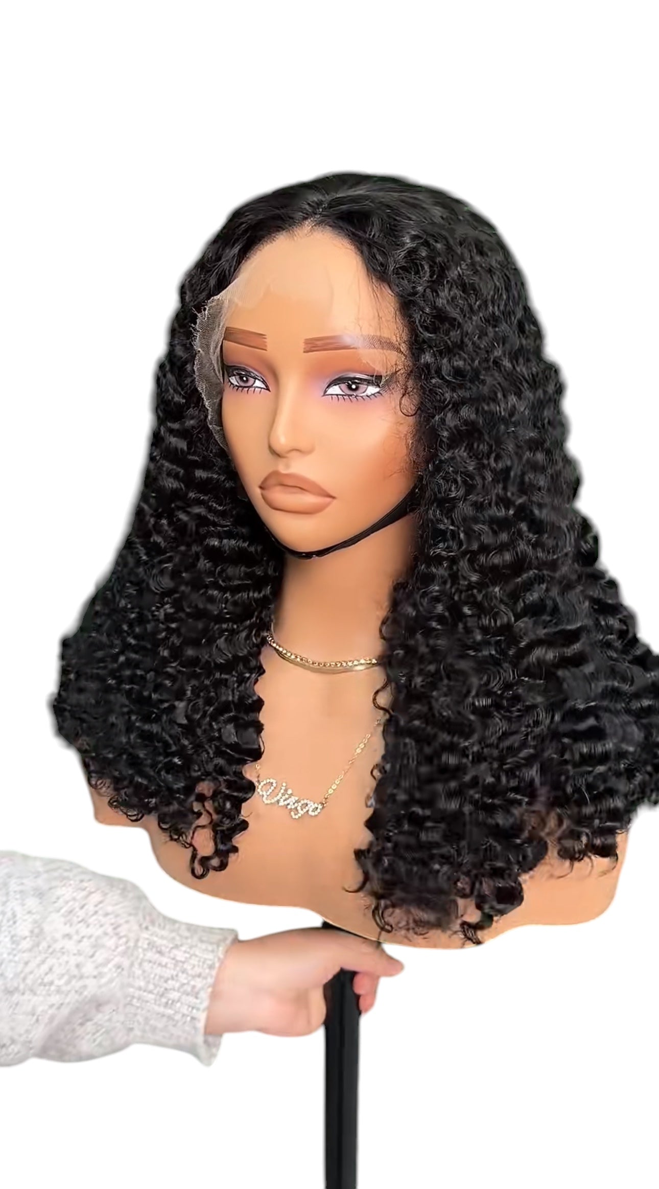 13x4 SDD Burmese curly 18 inch