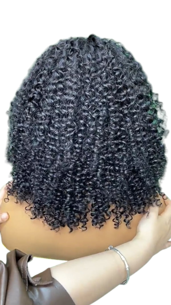 Cabello humano real de 16 pulgadas, estilo celebridad, completo y esponjoso