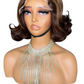 4×6 lace wig 8-inch Super double drawn fashionable  big curly short real hair