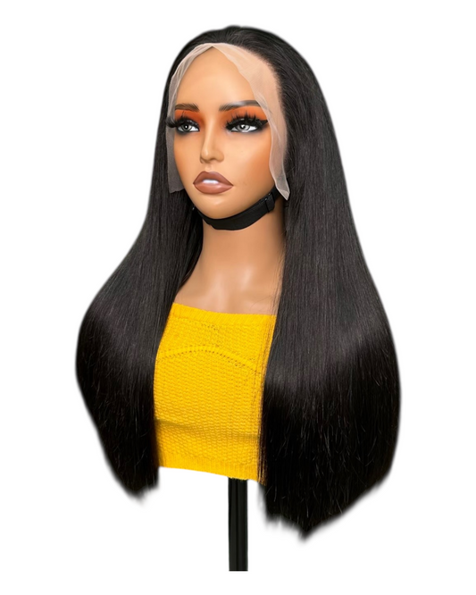 13*4 frontal lace bone straight wig 300% density
