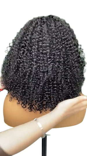 Cabello humano real de 16 pulgadas, estilo celebridad, completo y esponjoso