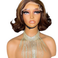 4×6 lace wig 8-inch Super double drawn fashionable  big curly short real hair