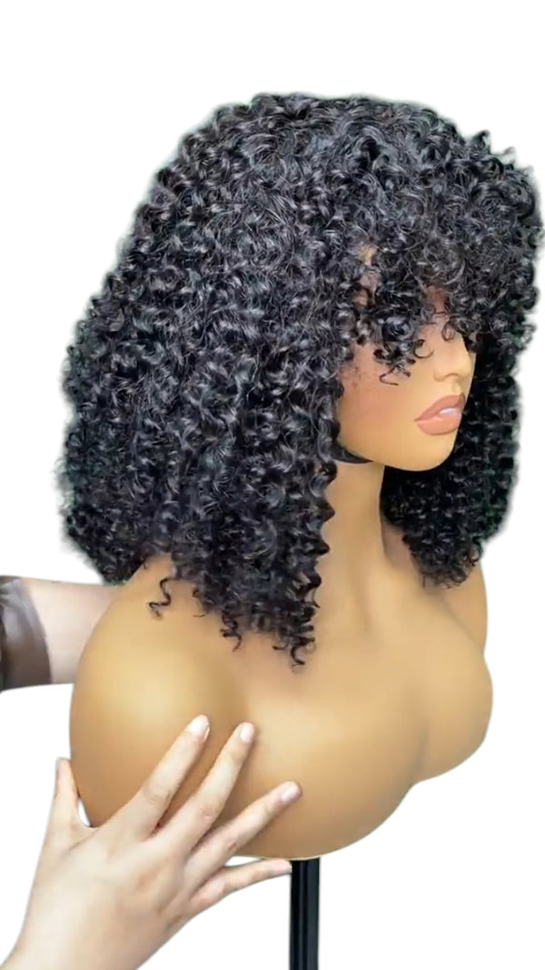Cabello humano real de 16 pulgadas, estilo celebridad, completo y esponjoso