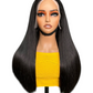 13*4 frontal lace bone straight wig 300% density